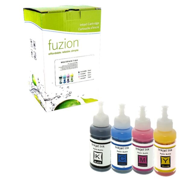 Epson T664120/220/320/420 Compatible Inks - CKMY